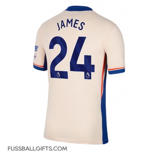 Chelsea Reece James #24 Fußballbekleidung Auswärtstrikot 2024-25 Kurzarm